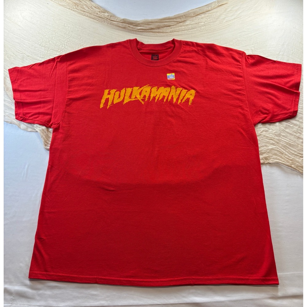 Hulk Hogan WWE LEGENDS Men's Blue 2013 Hulkamania Logo Short Sleeve Tee Size XL